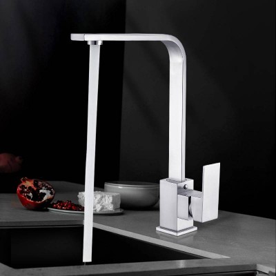 water taps modern Brass Hot Cold Water Wash Basin Tap Kitchen Sink Faucet