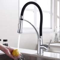 Vaguel double flexible hose kitchen faucet