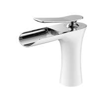 factory bathroom unique waterfall deck mounted single handle cold hot hotel standard mixer taps wash hand basin faucet