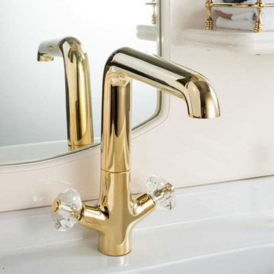 single lever spout modern mixer wall mounted basin faucet