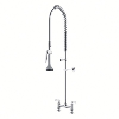 High Pressure Kitchen Faucet Pull Out Spray Commercial Pre Rinse Faucet